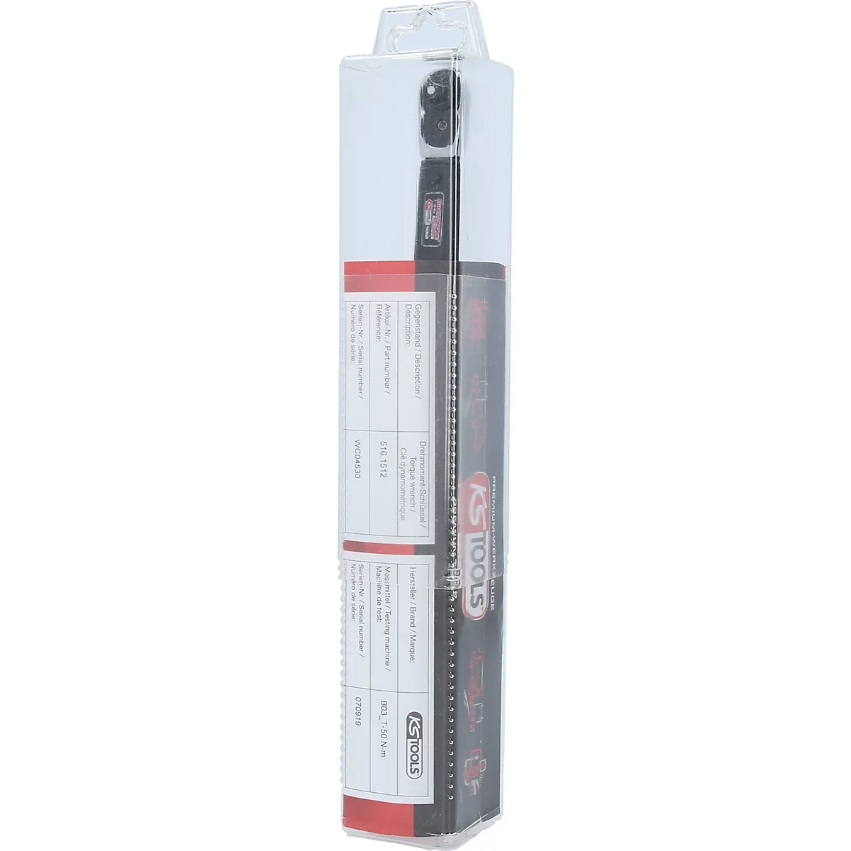 Knarrenkasten in transparenter Verpackung. Aufgedruckt sind Details, Logo und Produktbezeichnung.